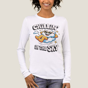 Camiseta Triblenda Chillin' en el diseño de la nube Sky Retro para el