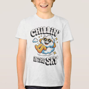 Camiseta Triblenda Chillin' en el diseño de la nube Sky Retro para el