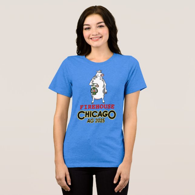 Camiseta Triblenda Chimenea de mujeres en Chicago Daisy Tee (Anverso Completo )