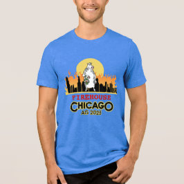 Camiseta Triblenda Chimenea masculina en Chicago Tee