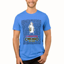 Chimenea masculina en Chicago Tee con nombres (rev