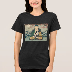 Camiseta Triblenda Chin japonés y Buda