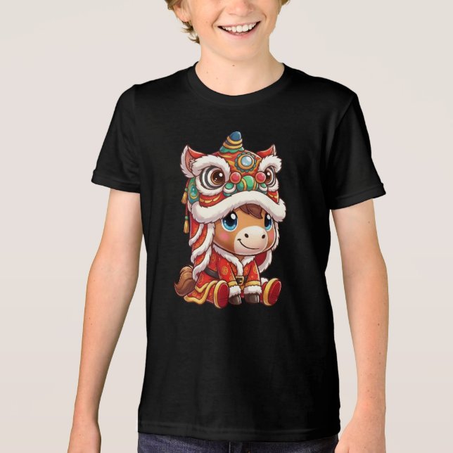 Camiseta Triblenda Chinese New Year Horse 2026 Zodiac (Anverso)