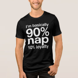 Camiseta Triblenda Chistoso Diseño de Perro Perezoso con Humor Sarcás