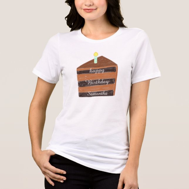 Camiseta Triblenda Chocolate Cake Slice (Anverso)
