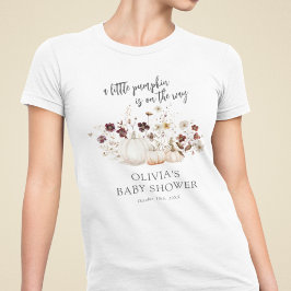 Camiseta Triblenda Chorro de flores silvestres de otoño para baby sho