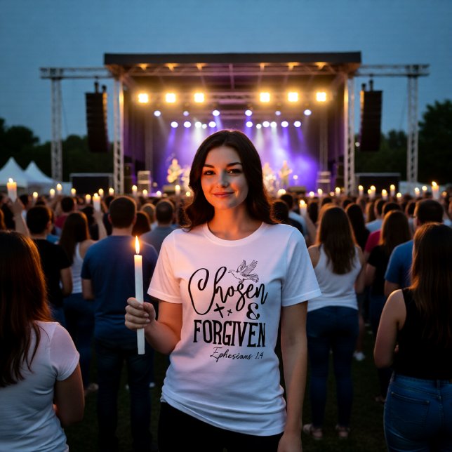 Camiseta Triblenda Chosen & Forgiven Ephesians 1:4 Identity (Subido por el creador)