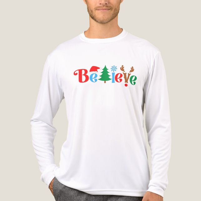 Camiseta Triblenda Christmas Believe (Anverso )