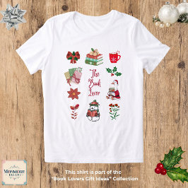 Camiseta Triblenda Christmas Book Lover T-Shirt Tri-Blend Shirt