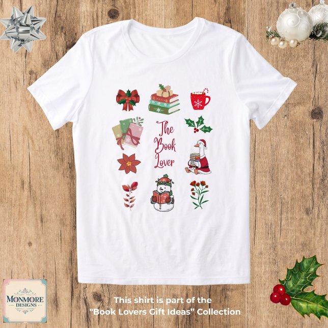 Camiseta Triblenda Christmas Book Lover T-Shirt Tri-Blend Shirt (Subido por el creador)