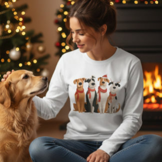Camiseta Triblenda Christmas Dogs