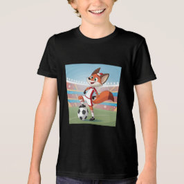 Camiseta Triblenda Christmas Fox Playing Football