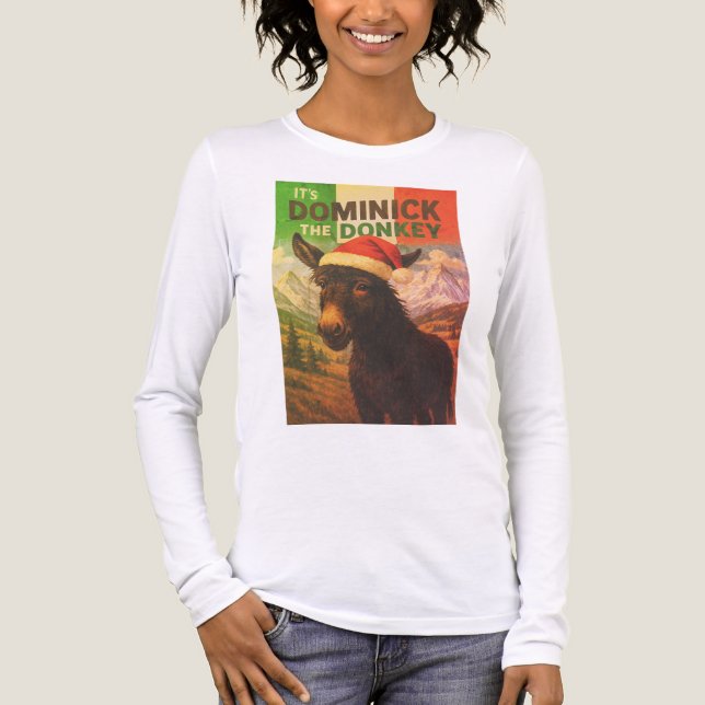 Camiseta Triblenda Christmas Italian Dominick the Donkey Shirt (Anverso)