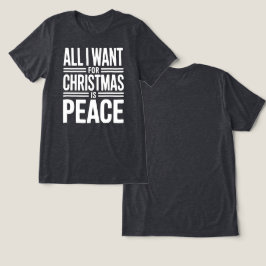 Camiseta Triblenda Christmas Peace Quote