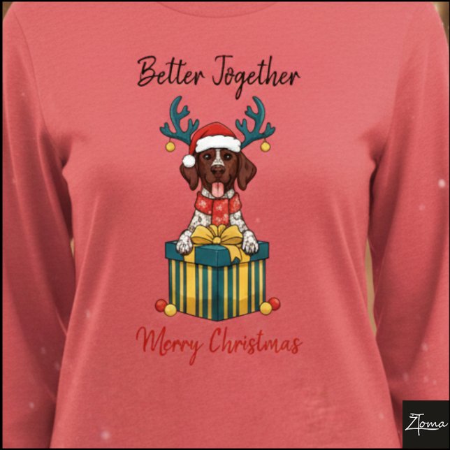 Camiseta Triblenda Christmas Pointer Dog Ticked Gift Graphic (Subido por el creador)