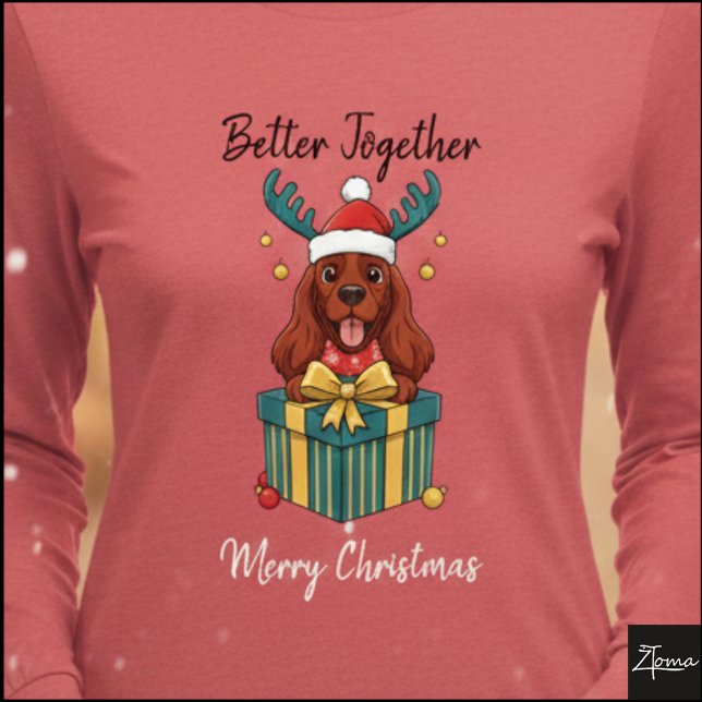 Camiseta Triblenda Christmas Red Cocker Spaniel Gift Graphic (Subido por el creador)