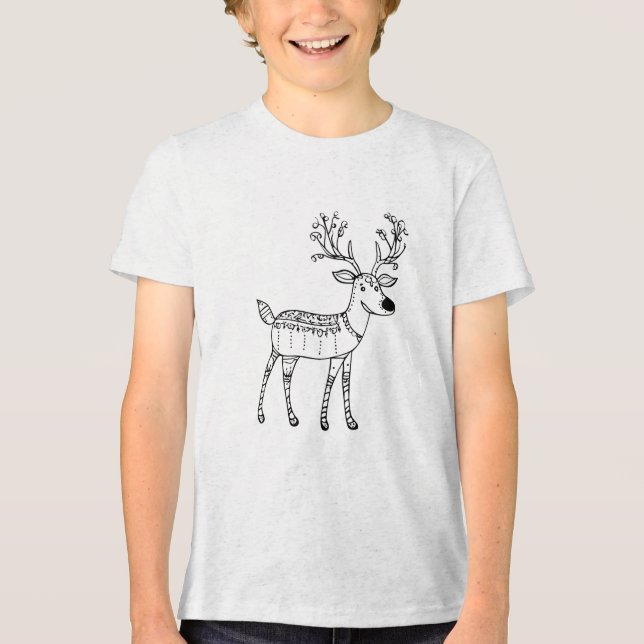 Camiseta Triblenda Christmas Reindeer (Anverso)