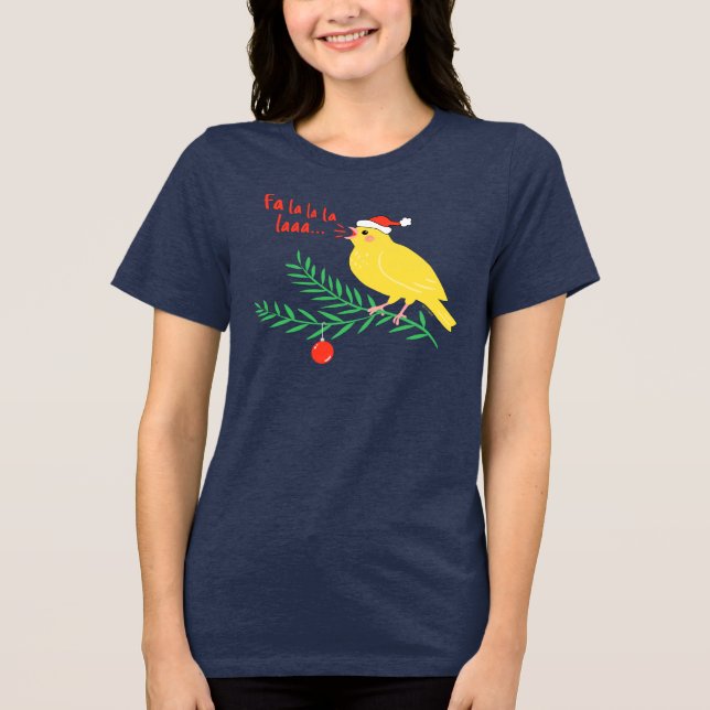 Camiseta Triblenda Christmas Singing Canary (Anverso)