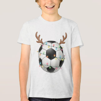 Camiseta Triblenda Christmas Soccer Reindeer Football Lights