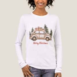 Camiseta Triblenda Christmas Tree Rustic Car