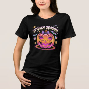 Camiseta Triblenda Chrome futurista Jack-O’-Lantern Halloween T-Shir