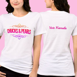 Camiseta Triblenda Chucks & Pearls Vote Kamala