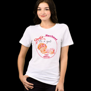 Camiseta Triblenda Chupete de bebé rosa, Chupete de bebé niña
