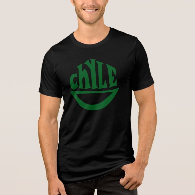 Camiseta Triblenda Chyle Smile Special Edition Green & Black T-Shirt (Anverso)