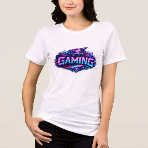 Camiseta Triblenda Ciber Neon Pro Gamer - Juegos de Esports Futurista