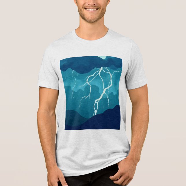 Camiseta Triblenda cielos tormentosos (Anverso)