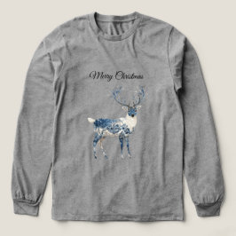 Camiseta Triblenda Ciervo Chic Blanco Azul