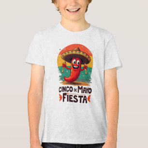 Camiseta Triblenda Cinco de Mayo Fiesta - Fiesta mexicano picante y d
