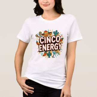 Camiseta Triblenda Cinco Energy Fiesta Retro T-Shirt