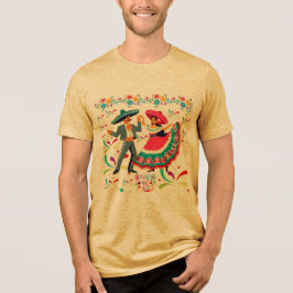 Camiseta Triblenda Cinco mostaza colorwave