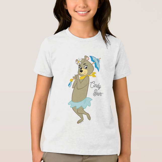 Camiseta Triblenda Cindy Bear Holding Parasol (Anverso)