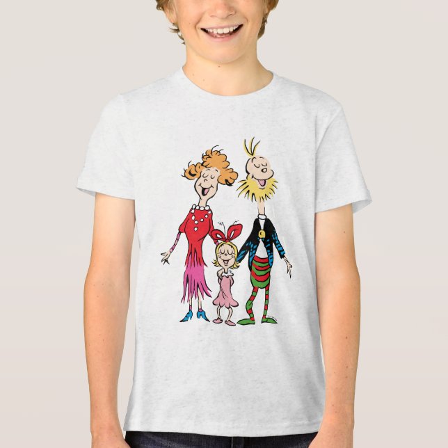 Camiseta Triblenda Cindy Lou Who's Family Portrait (Anverso)