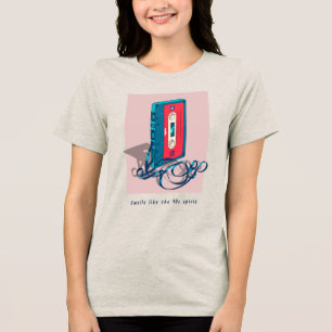 Camiseta Triblenda Cinta Cassette de la época de los años 90