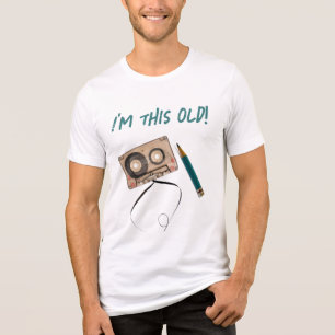 Camiseta Triblenda Cinta de casete divertida y lápiz Me tengo esta ed