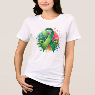 Camiseta Triblenda Cinta de Concientización sobre Salud Mental