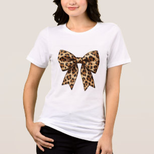 Camiseta Triblenda Cinta de estampado animal de declaración audaz de