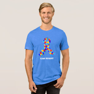 Camiseta Triblenda Cinta de sensibilización sobre autismo personaliza
