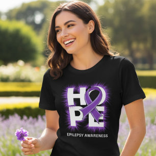Camiseta Triblenda Cinta Morada de Conciencia sobre la Epilepsia Espe