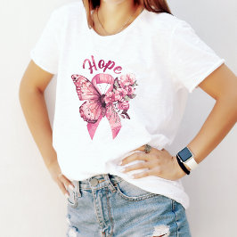 Camiseta Triblenda Cinta rosa de mariposa