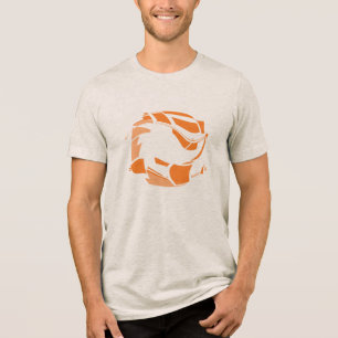 Camiseta Triblenda Círculo naranja Resumen geométrico Wreath pequeño