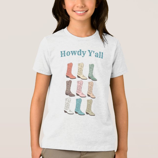 Camiseta Triblenda CISV Austin Howdy Kid's (Niños/Chicas) (Anverso)