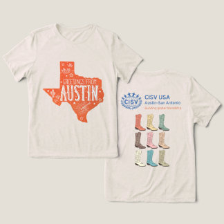 Camiseta Triblenda CISV Austin Saludos Mujer