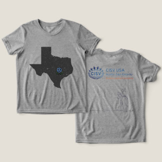 Camiseta Triblenda CISV Austin Texas Niños Vaqueros