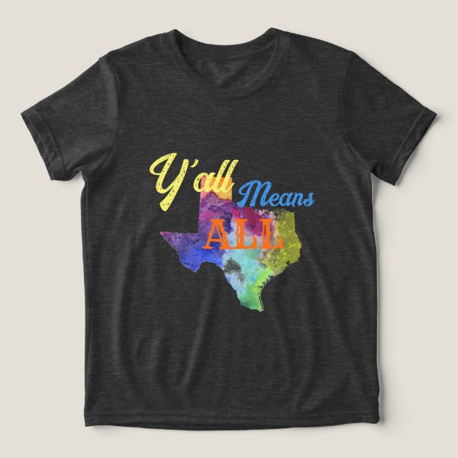 Camiseta Triblenda CISV Austin "Y'all Means All" (Diseño delantero )