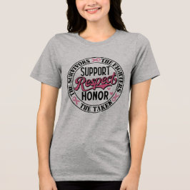 Camiseta Triblenda Cita de aumento del cáncer de mama