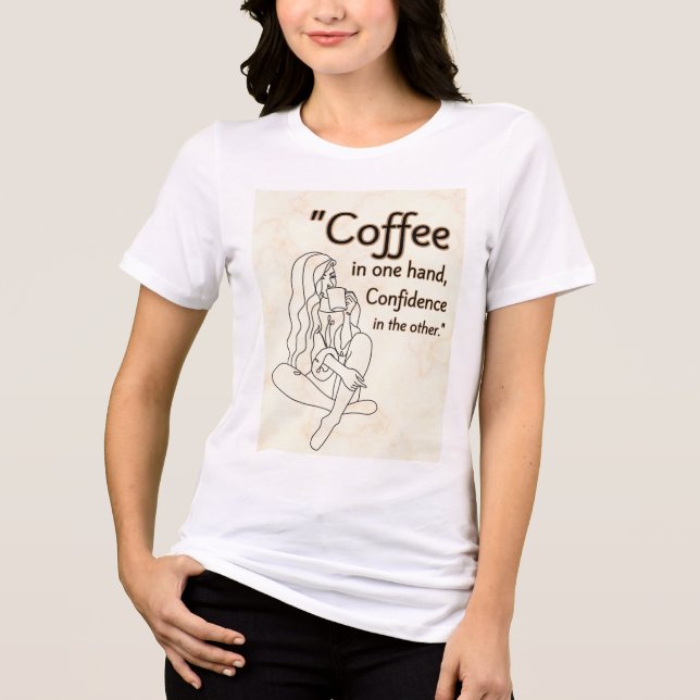 Camiseta Triblenda cita de café (Anverso)